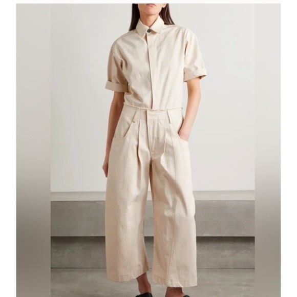 Rivet Utility Pants - Rivet Utility‎ Jumpsuit Coveralls Size X-Small Ivory New Yorker Short Sleeve